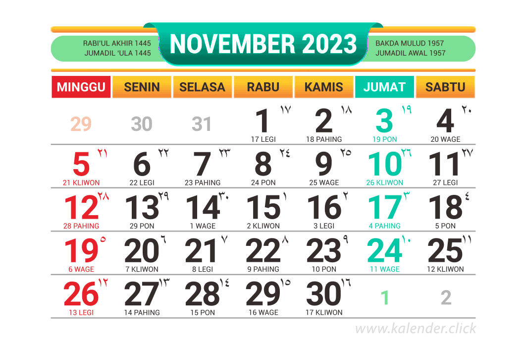 Download Kalender November 2023