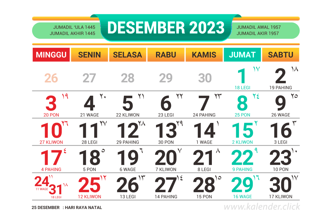 Download Kalender Desember 2023
