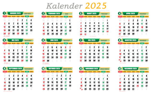 Download Kalender Tahun 2025